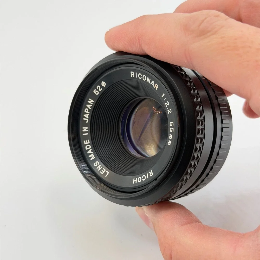 Ricoh Riconar 55mm f2.2 Pentax K Mount Manual Focus Prime Lens Made in Japan